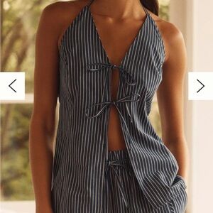 Anthropolgy striped vest top